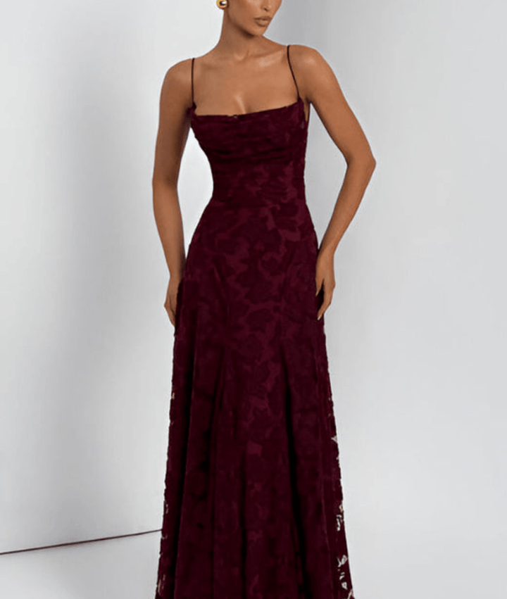 Lilly | Women's Spaghetti Strap A-Line Maxi Dress-Omni Prime Goods