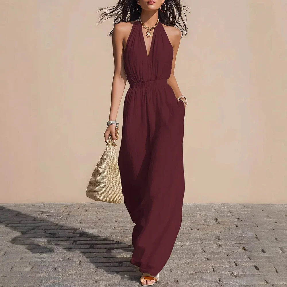 Liora | Women's Airy Fit Summer Jumpsuit-Omni Prime Goods