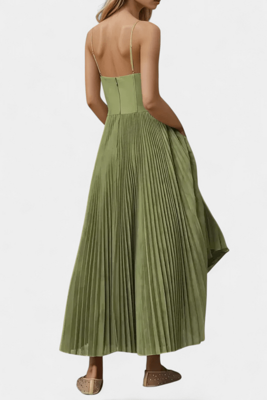 Liora | Women's Off-Shoulder Maxi Dress in Green
