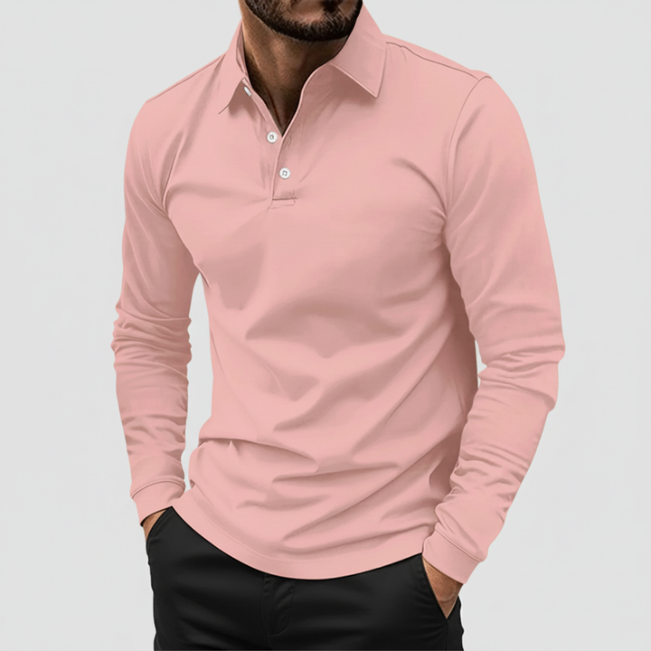 John | Men's Long Sleeve Polo Shirt