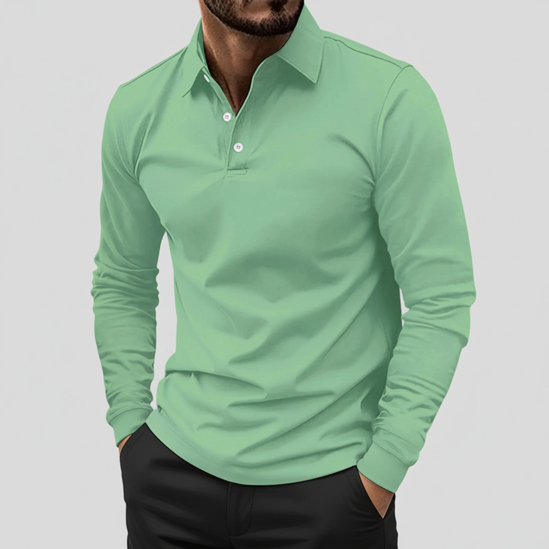 John | Men's Long Sleeve Polo Shirt
