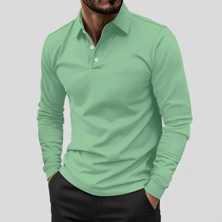 John | Men's Long Sleeve Polo Shirt