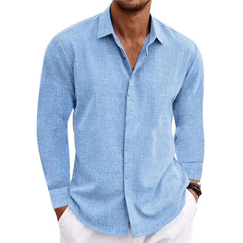 Lorino | Men's Casual Long-Sleeve Linen Shirt