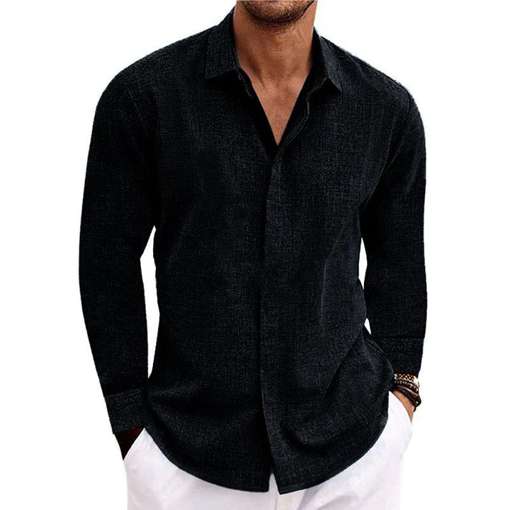 Lorino | Men's Casual Long-Sleeve Linen Shirt