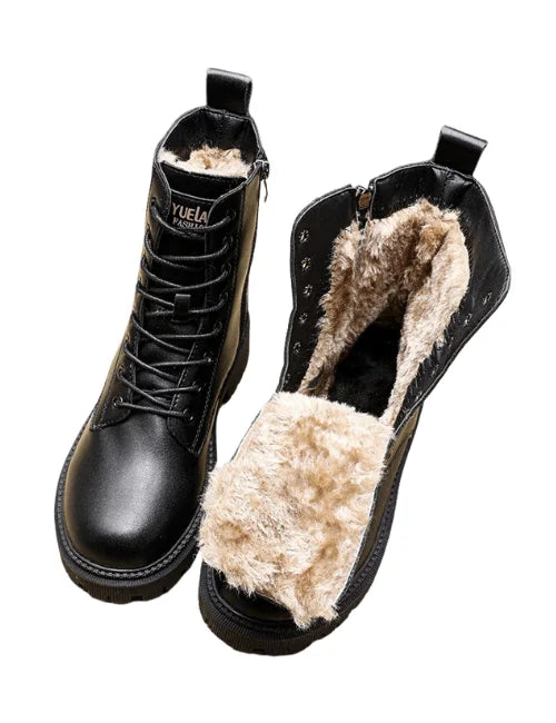 Lotte | Women's Stylish Leather Winter Boots-Omni Prime Goods