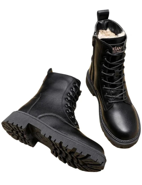 Lotte | Women's Stylish Leather Winter Boots-Omni Prime Goods
