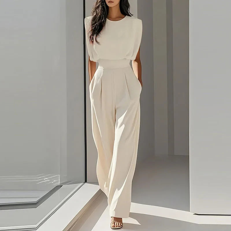 Louise | Women's Minimal Pocket Jumpsuit-Omni Prime Goods