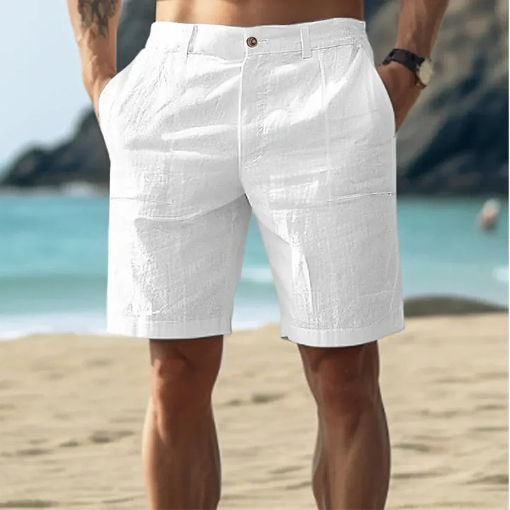 Lucaine | Men's Casual Linen Shorts