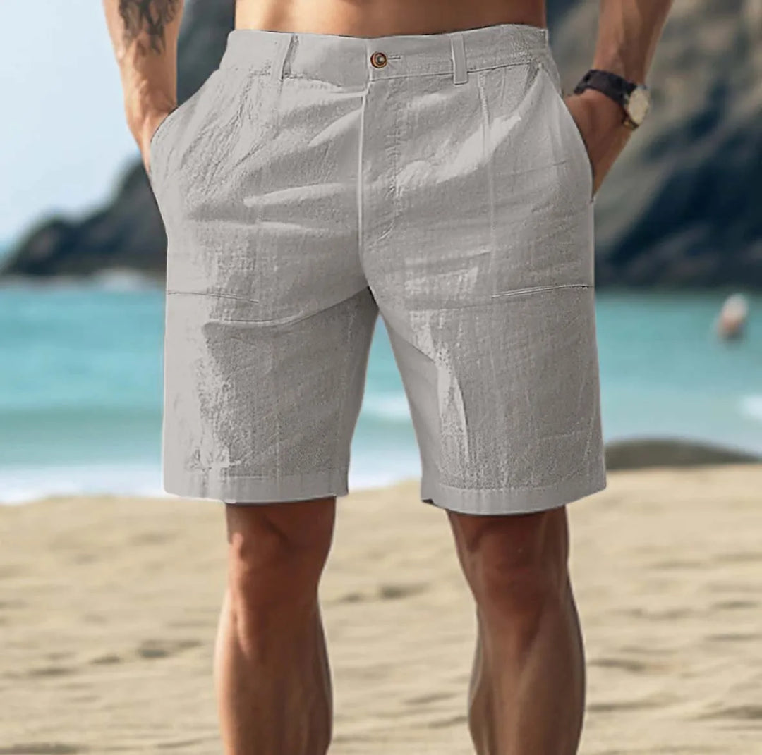 Lucaine | Men's Casual Linen Shorts