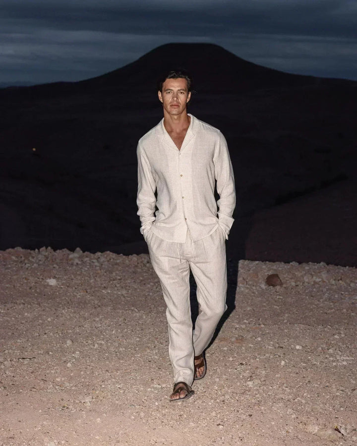 Lucian | Men's Lightweight Summer Linen Set for Warm Weather