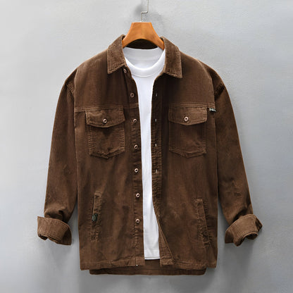 Luis | Men's Relaxed Corduroy Shirt - Comfortable and Cozy-Omni Prime Goods