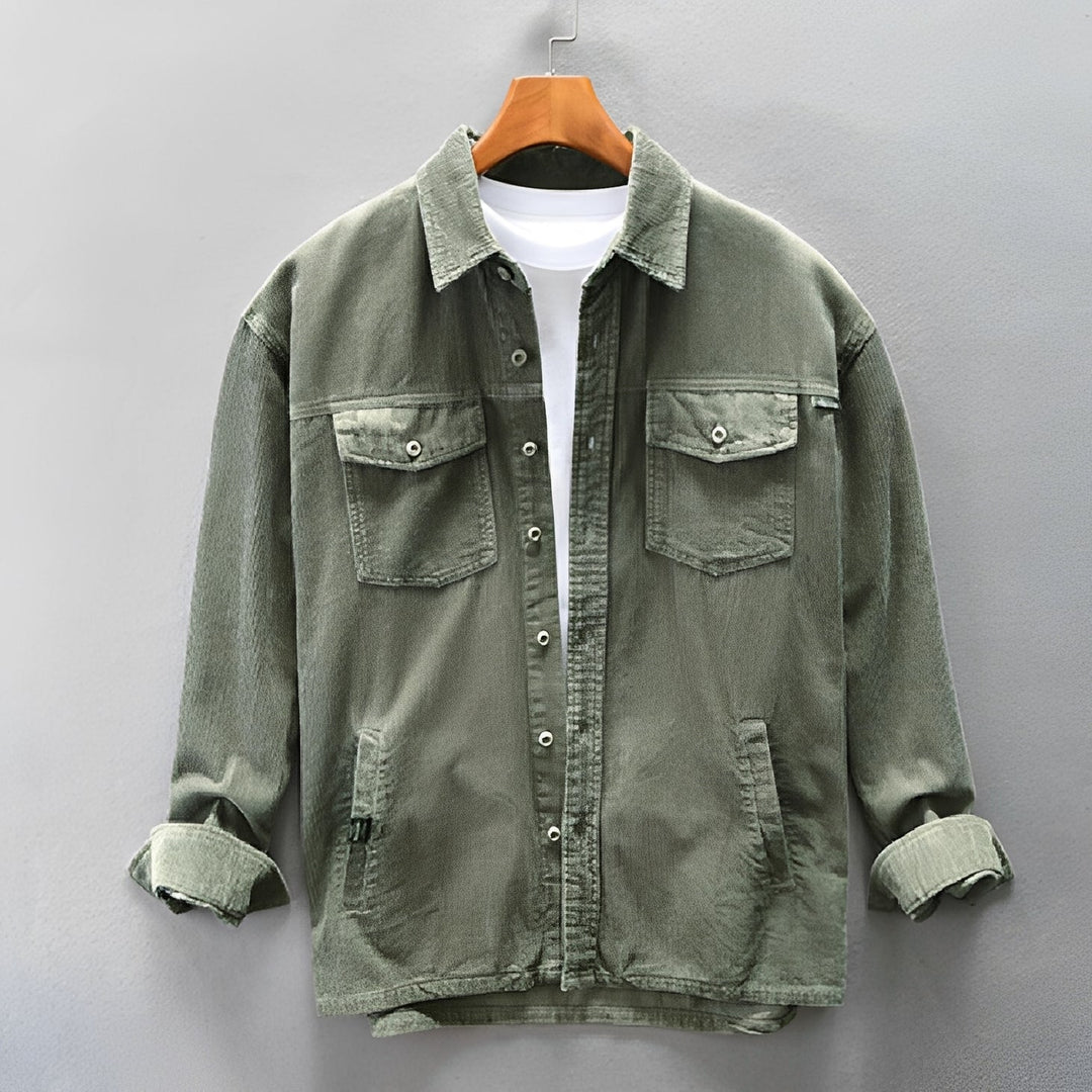 Luis | Men's Relaxed Corduroy Shirt - Comfortable and Cozy-Omni Prime Goods