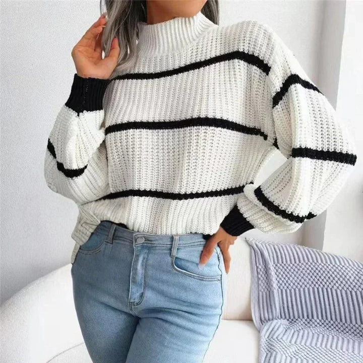 Women's Cozy Cotton Sweater with Elegant Design