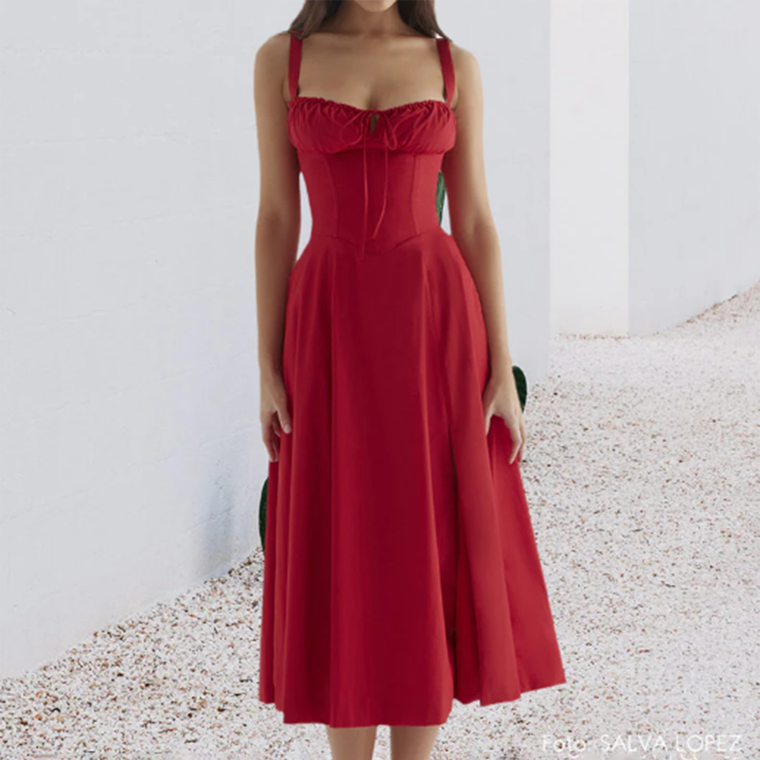 Sophia | Women's Elegant Autumn Midi Dress