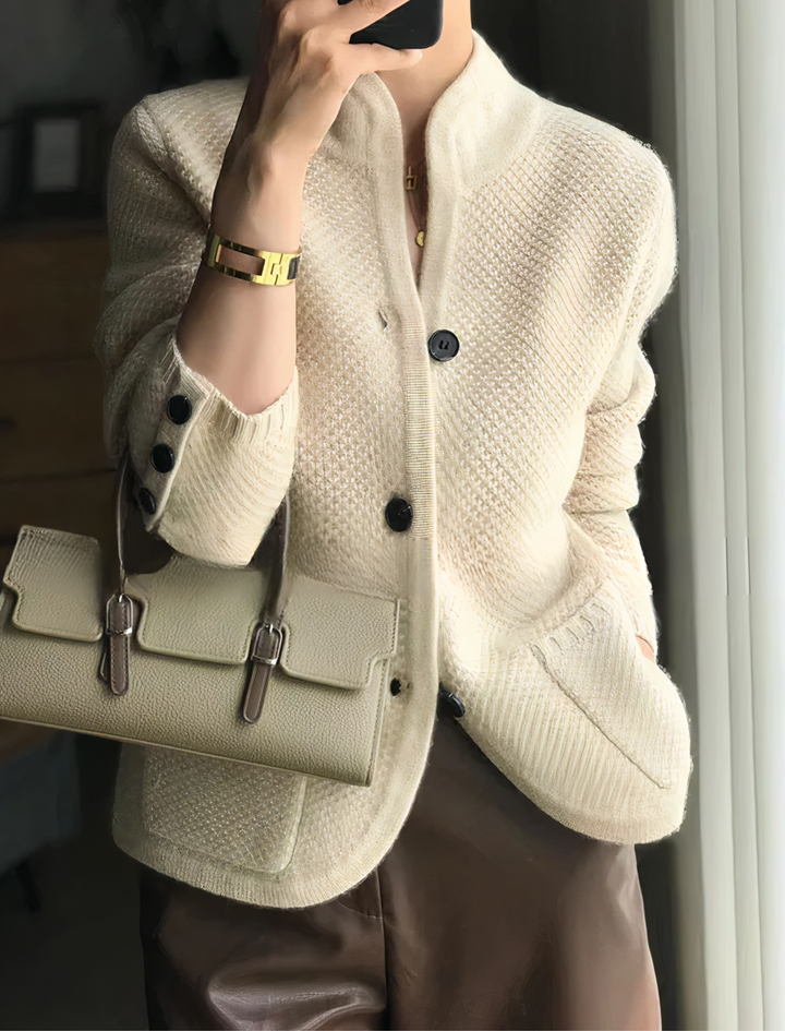 Women's Classic Buttoned Knit Cardigan