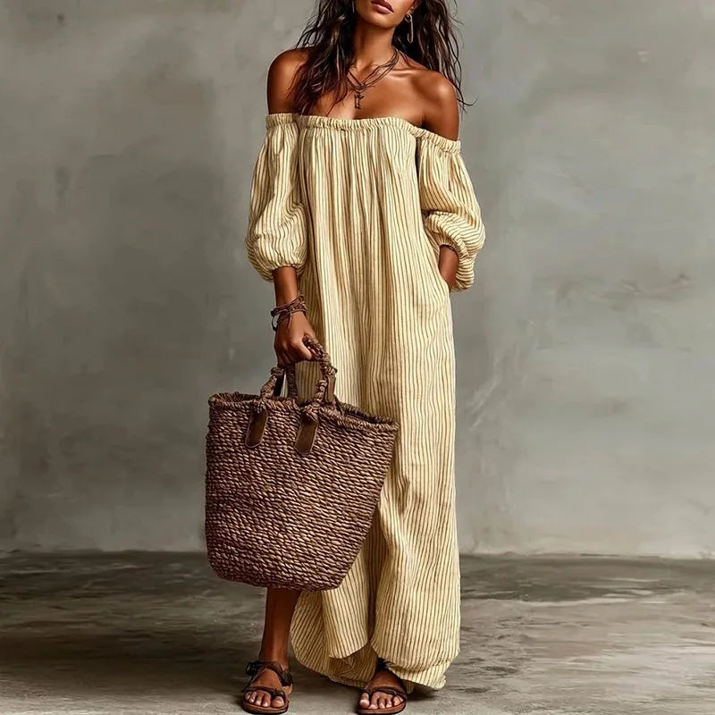 Madison | Women's Off Shoulder Dress-Omni Prime Goods