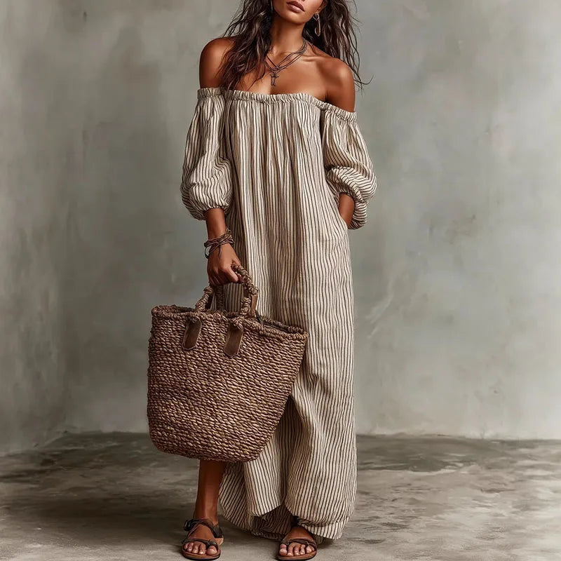 Madison | Women's Off Shoulder Dress-Omni Prime Goods