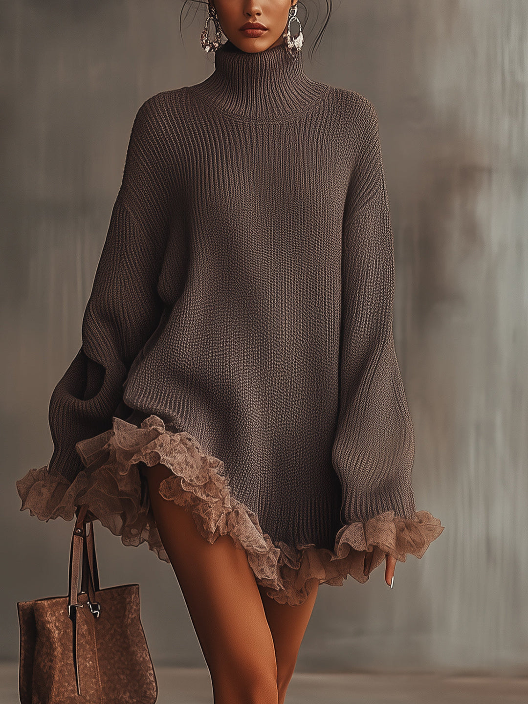 Madison | Women's Oversized Long Sleeve Sweater Dress-Omni Prime Goods