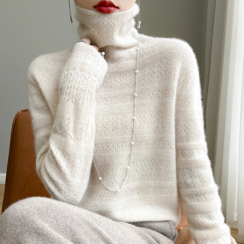 Women's High Neck Pullover Sweater | Classic Winter Fashion