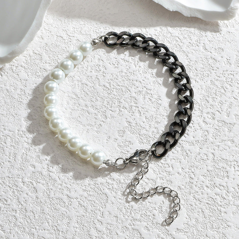 Cuban Style Pearl Bracelet for Elegant Accessory Fashion