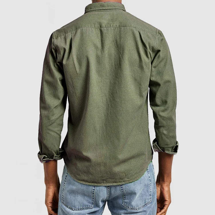 Marcell | Men’s Classic Casual Button-Down Shirt-Omni Prime Goods