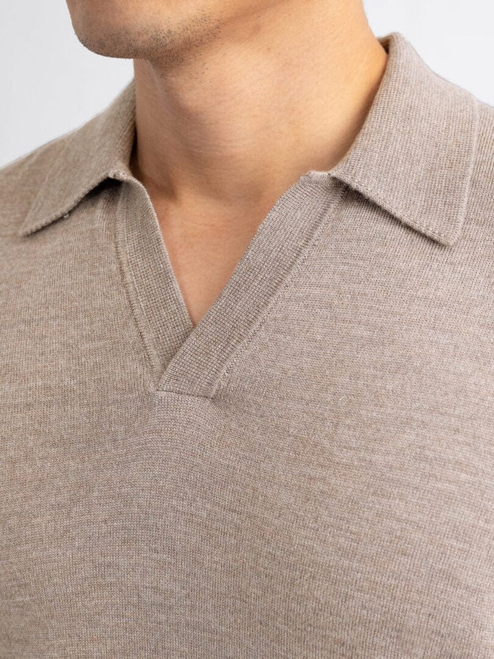 Men's Classic V-Neck Polo Shirt | Timeless Style