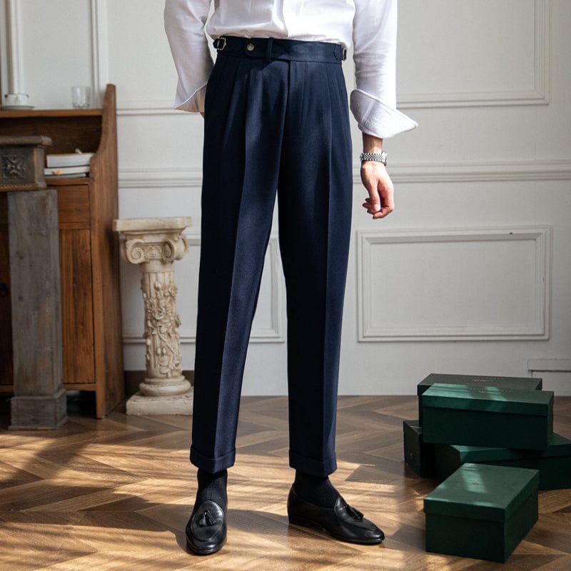 Men's Tailored Trousers | Casual and Formal Navy Style