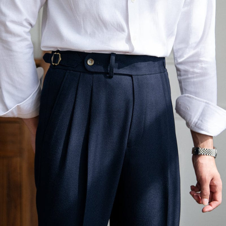 Men's Tailored Trousers | Casual and Formal Navy Style