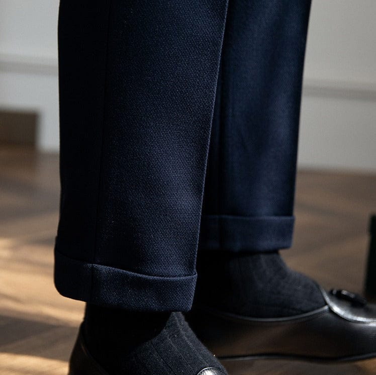 Men's Tailored Trousers | Casual and Formal Navy Style