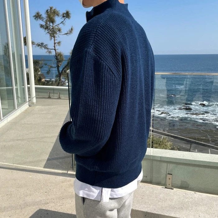 Men's Classic Zip-up Sweater | Stylish Old Money Look