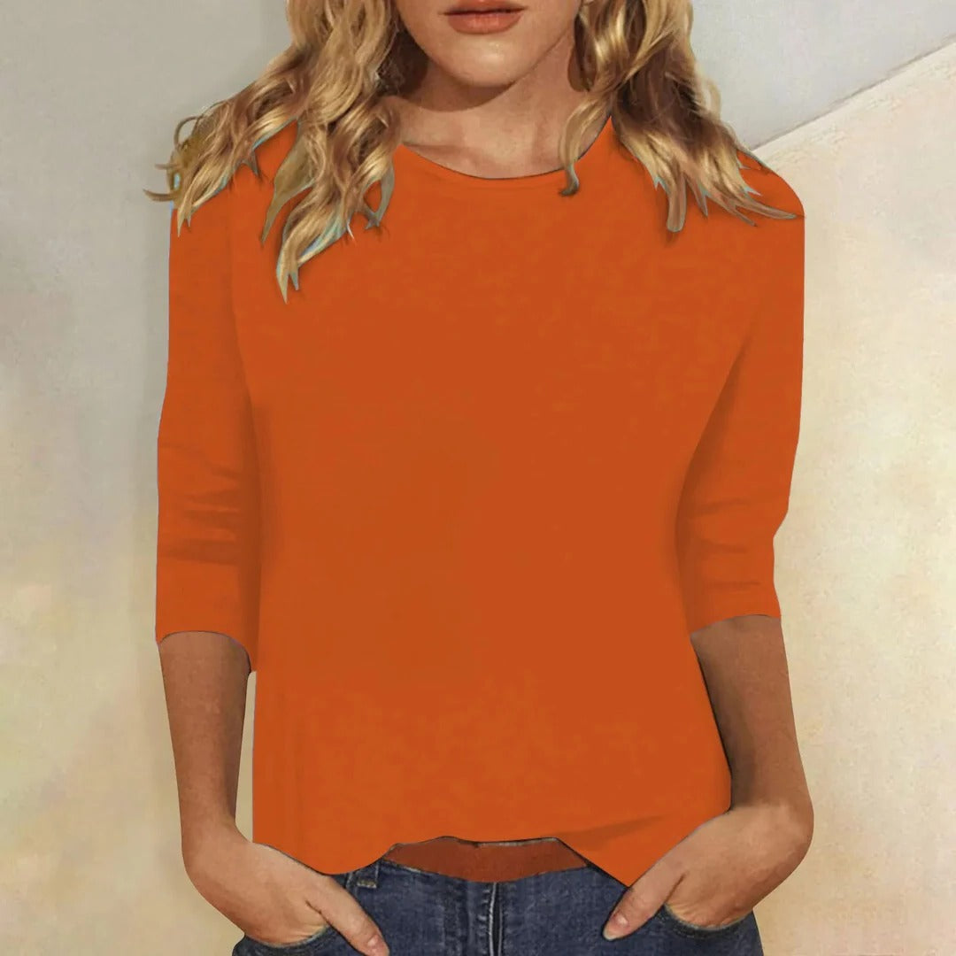 Maria | Women's Casual Crew Neck Everyday Top-Omni Prime Goods