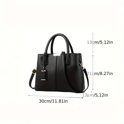 Martha | Women's Vegan Leather Structured Handbag-Omni Prime Goods