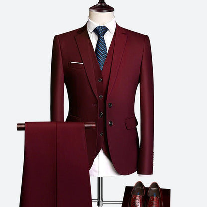 Men's 3-Piece Formal Suit Set for Special Occasions-Omni Prime Goods