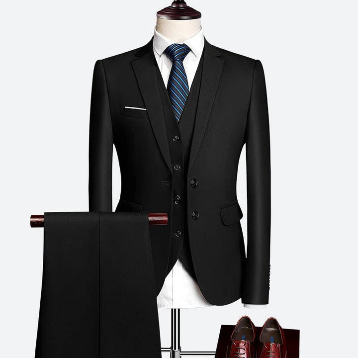 Men's 3-Piece Formal Suit Set for Special Occasions-Omni Prime Goods