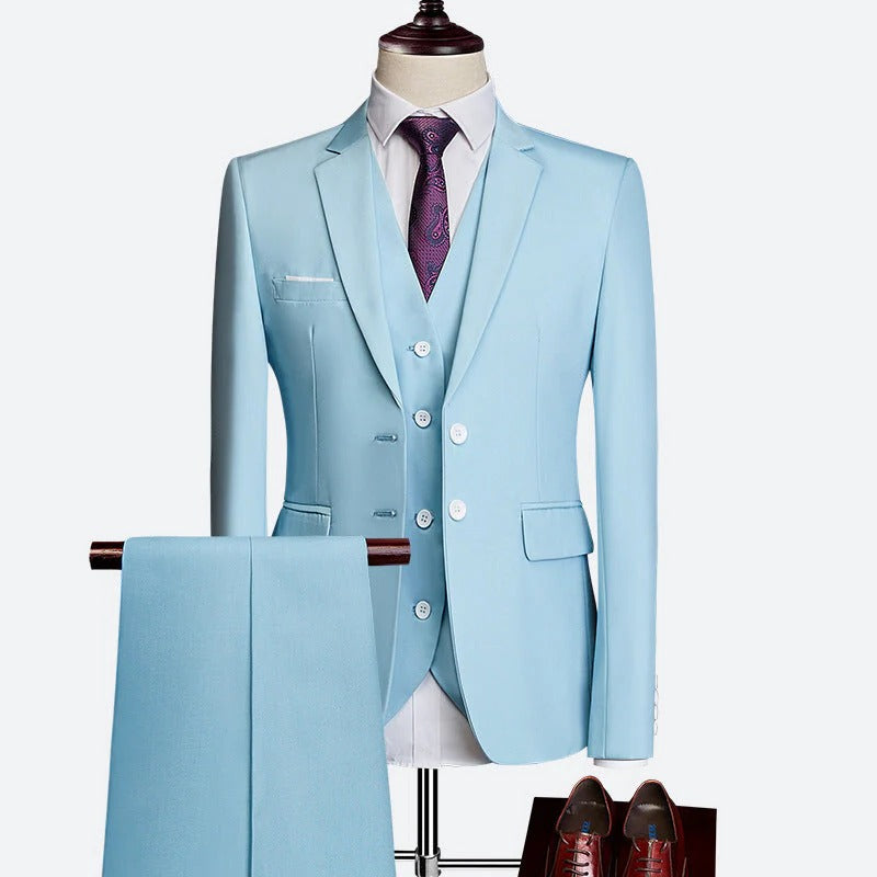 Men's 3-Piece Formal Suit Set for Special Occasions-Omni Prime Goods