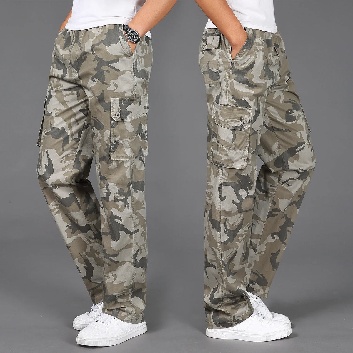Men's Camo Cargo Pants for Outdoor Adventure-Omni Prime Goods
