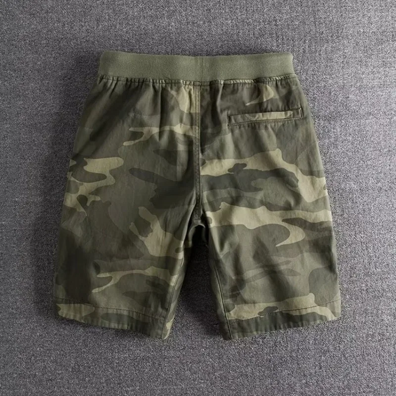 Men's Camouflage Drawstring Waist Summer Shorts-Omni Prime Goods