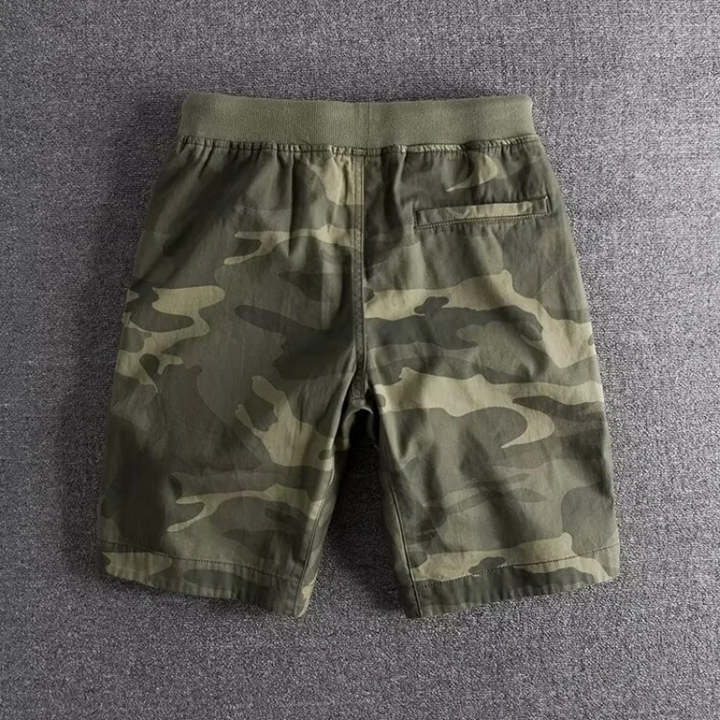 Men's Camouflage Drawstring Waist Summer Shorts-Omni Prime Goods