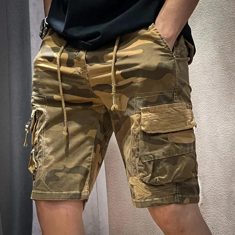 Men's Camouflage Utility Cargo Shorts-Omni Prime Goods