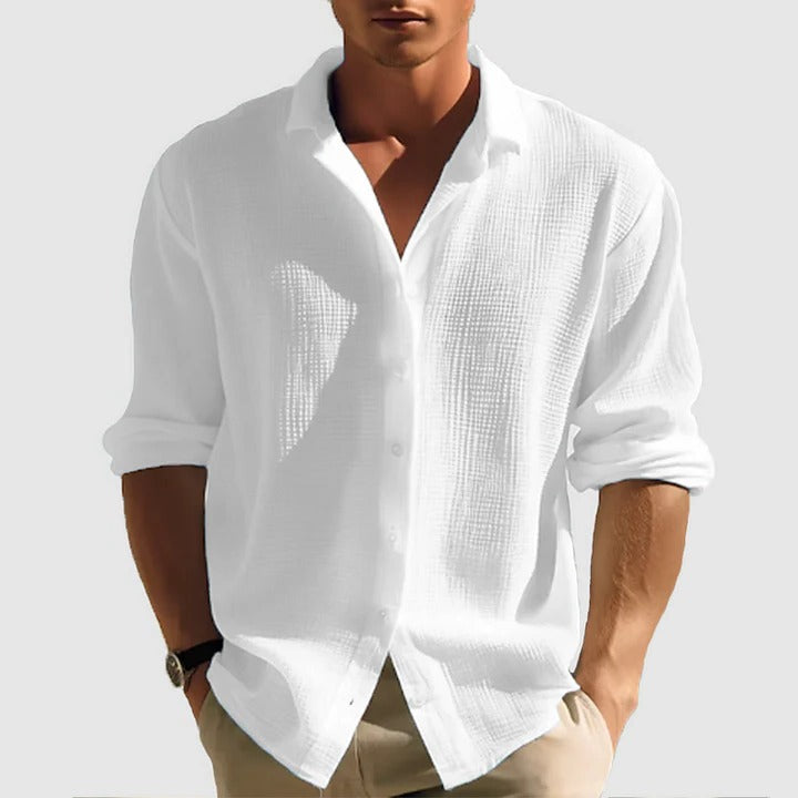 Men's Casual Button-Down Shirt for Everyday Wear-Omni Prime Goods