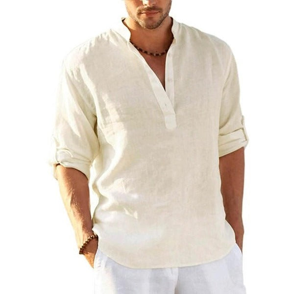 Men's Casual Long Sleeve Shirt-Omni Prime Goods