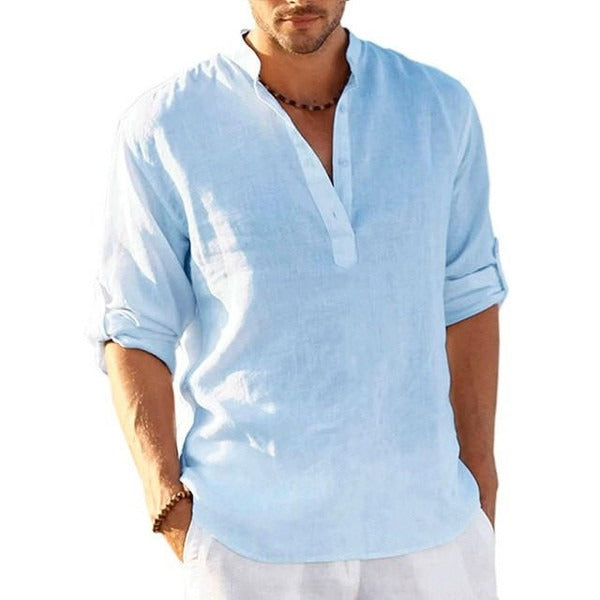 Men's Casual Long Sleeve Shirt-Omni Prime Goods