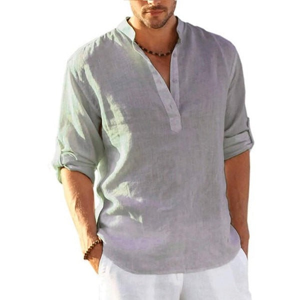 Men's Casual Long Sleeve Shirt-Omni Prime Goods