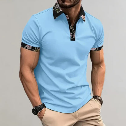 Men's Casual Short Sleeve Polo Top-Omni Prime Goods