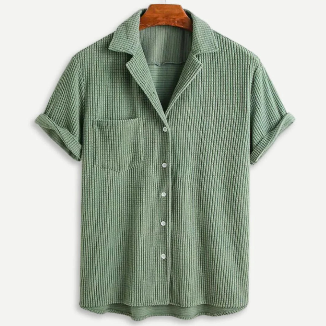 Men's Casual Waffle Knit Shirt-Omni Prime Goods