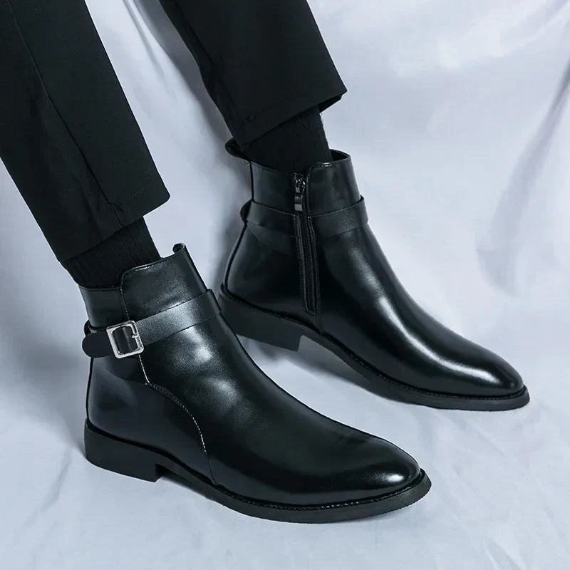 Men's Chelsea Boots | Sleek Classic Design with Side Zipper