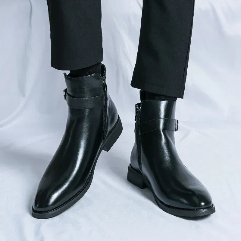 Men's Chelsea Boots | Sleek Classic Design with Side Zipper