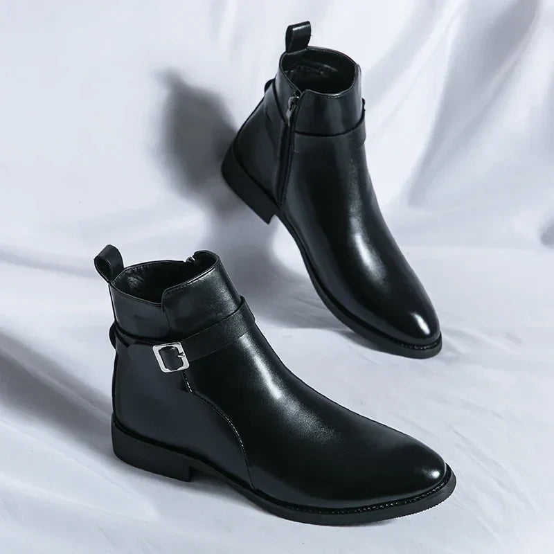Men's Chelsea Boots | Sleek Classic Design with Side Zipper