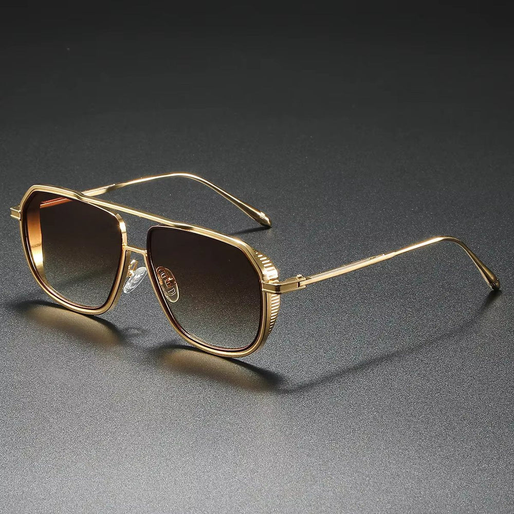 Men's Classic Pilot Sunglasses with Gradient Lenses-Omni Prime Goods