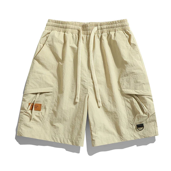 Men's Drawstring Knee Length Cargo Shorts-Omni Prime Goods